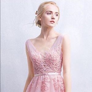 Peal pink babyonline what a gorgeous dress, classy